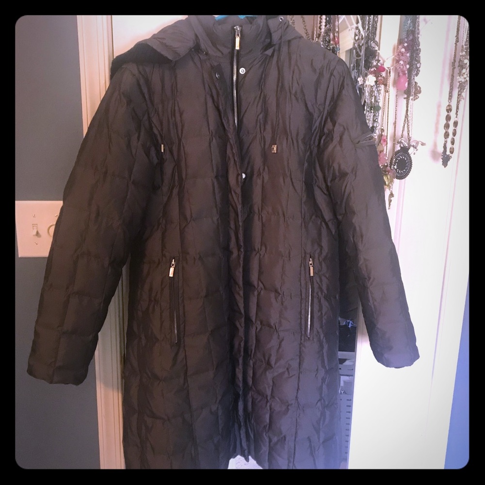 Anne Klein L puffer down winter coat jacket